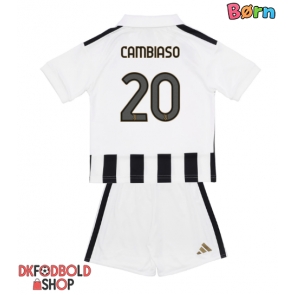 Juventus Andrea Cambiaso #20 Hjemmebanesæt Børn 2026-27 Kort ærmer (+ korte bukser)
